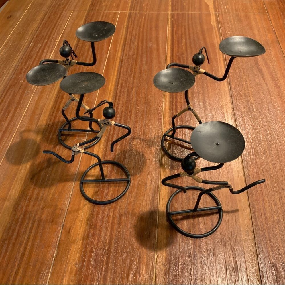 Metal Decor Runners Dancers Candle Holder (lot of 4)